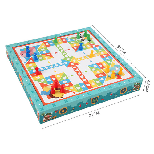 Flying Chess Children's Educational Gomoku and Nine Men's Morris Five-in-One Multi-functional Chessboard Elementary School Student Game Board Toy