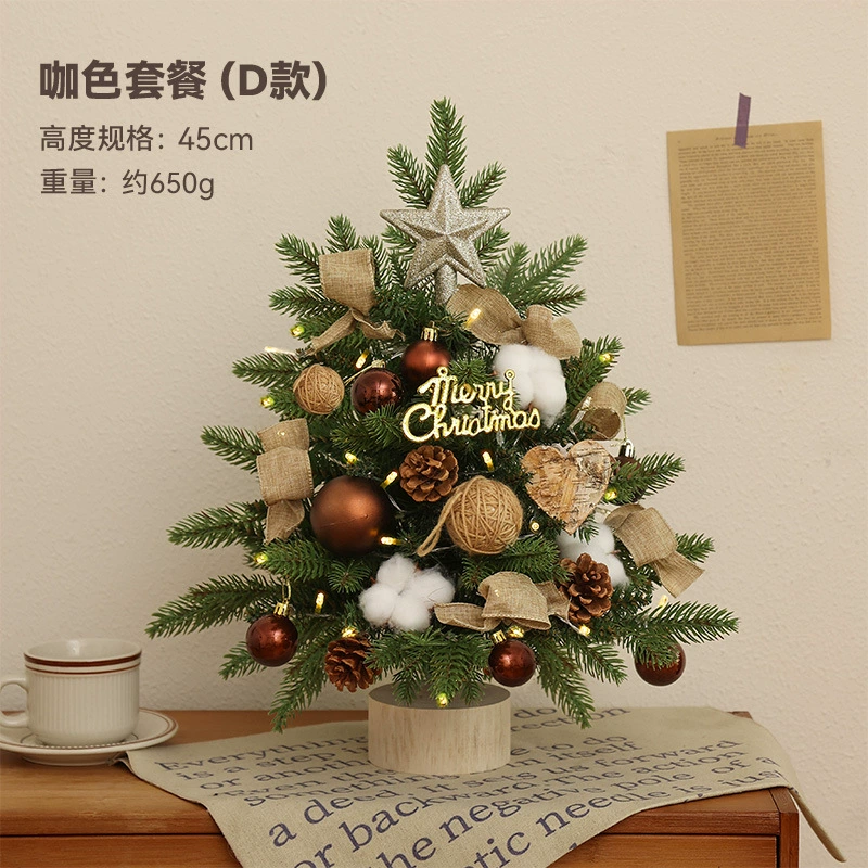 Mini Christmas Tree Pack, 30 / 45 / 60 cm, PVC or PE, 12 pcs per bundle
