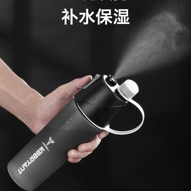 Summer Tritan Material High Temperature Resistant Sports Spray Water Cup Large Capacity Portable Plastic Cup for Men, Women and Students
