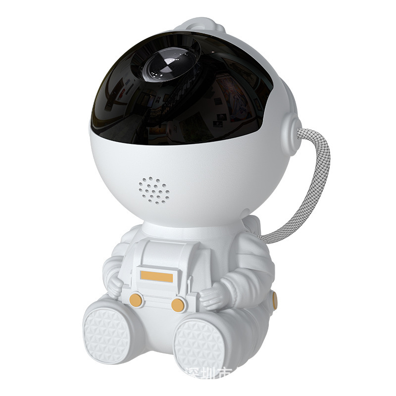 クロスボーダー宇宙飛行士座り方星空投影灯満天星雰囲気小夜灯星宇宙人レーザー星雲灯|undefined