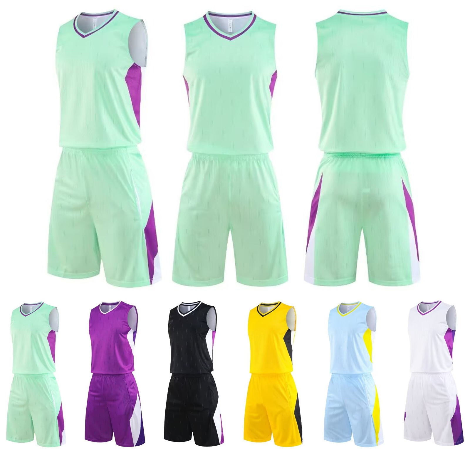 American basketball uniform suit outdoor basketball training camp plus size breathable sweat-absorbent vest competition team uniform basketball uniform