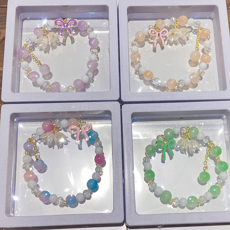 new lily bracelet small red same style niche high sense glaze bracelet sweet girl ornament high-profile figure