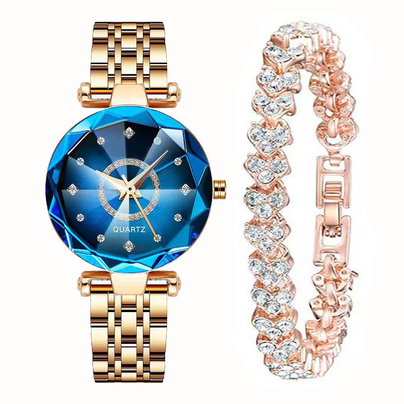 Douyin Hot Selling Niche High-Looking Women's Watch Fashionable Ocean Heart Quartz Watch Diamond Watch Simple Douyin Hot Selling Niche High-Looking Women's Watch Fashionable Ocean Heart Quartz Watch Diamond Watch Simple