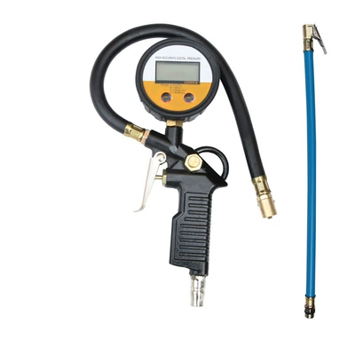 Air pressure gauge/tire pressure gauge | Air Pressure Gauge Tire Pressure Gauge - black-copper-head-electronic-watch-plus-tube