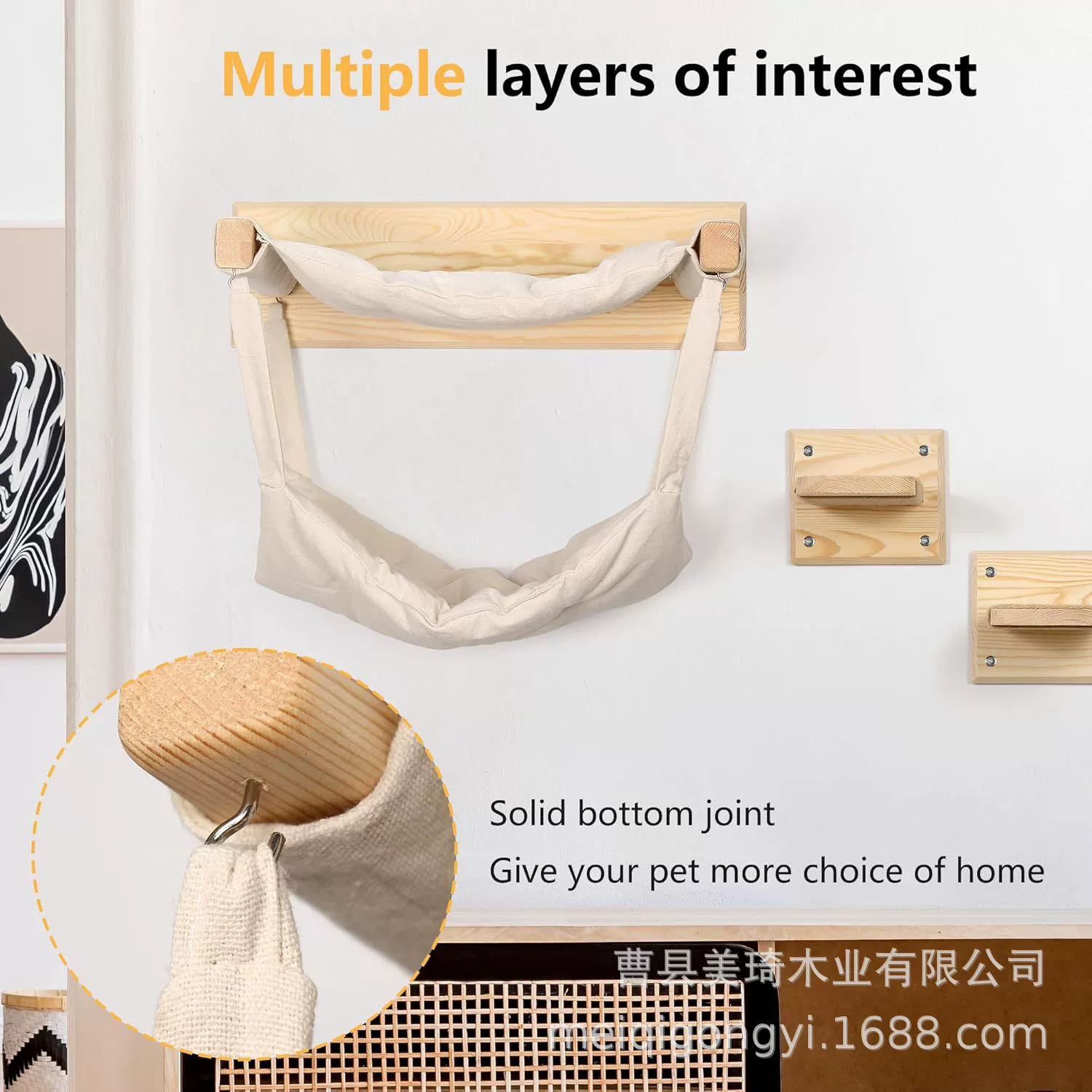 Деревянная кошка настенный гамак настенный кошачий гнездо подставка для кошек любит домашних животных кошка цельного дерева лестница для подниматься на гамак для кошек