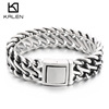 Woven bracelet stainless steel, European style