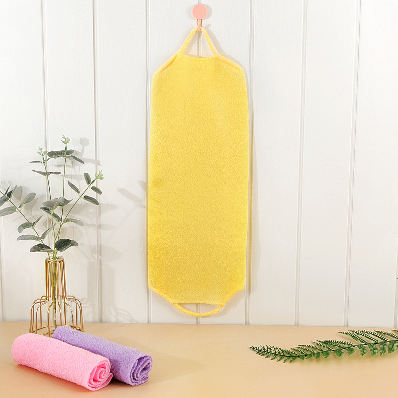 Elástico fuerte elástico de nylon largo tira hacia atrás sauna barro frotando gris hogar Toalla de baño artefacto