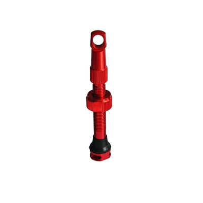 Colorful Aluminum Alloy Bicycle Vacuum valve - side-three-hole-40mm-red