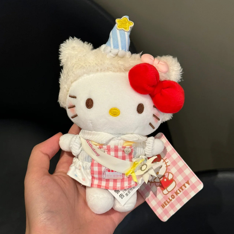 正版经典KT凯蒂猫背包包挂件卡通可爱hellokitty钥匙扣毛绒玩偶女|undefined