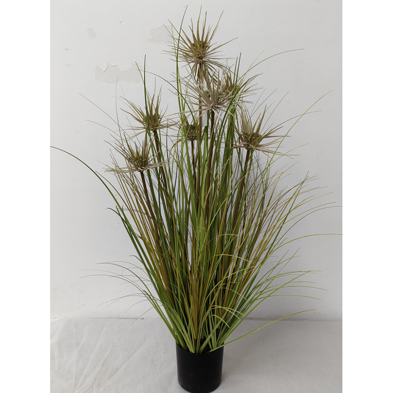 Simulación de plantas verdes, juncos, plantas en macetas, estilo nórdico, simulación de hierba de cola de perro, decoración de interiores, decoración de la sala de estar
