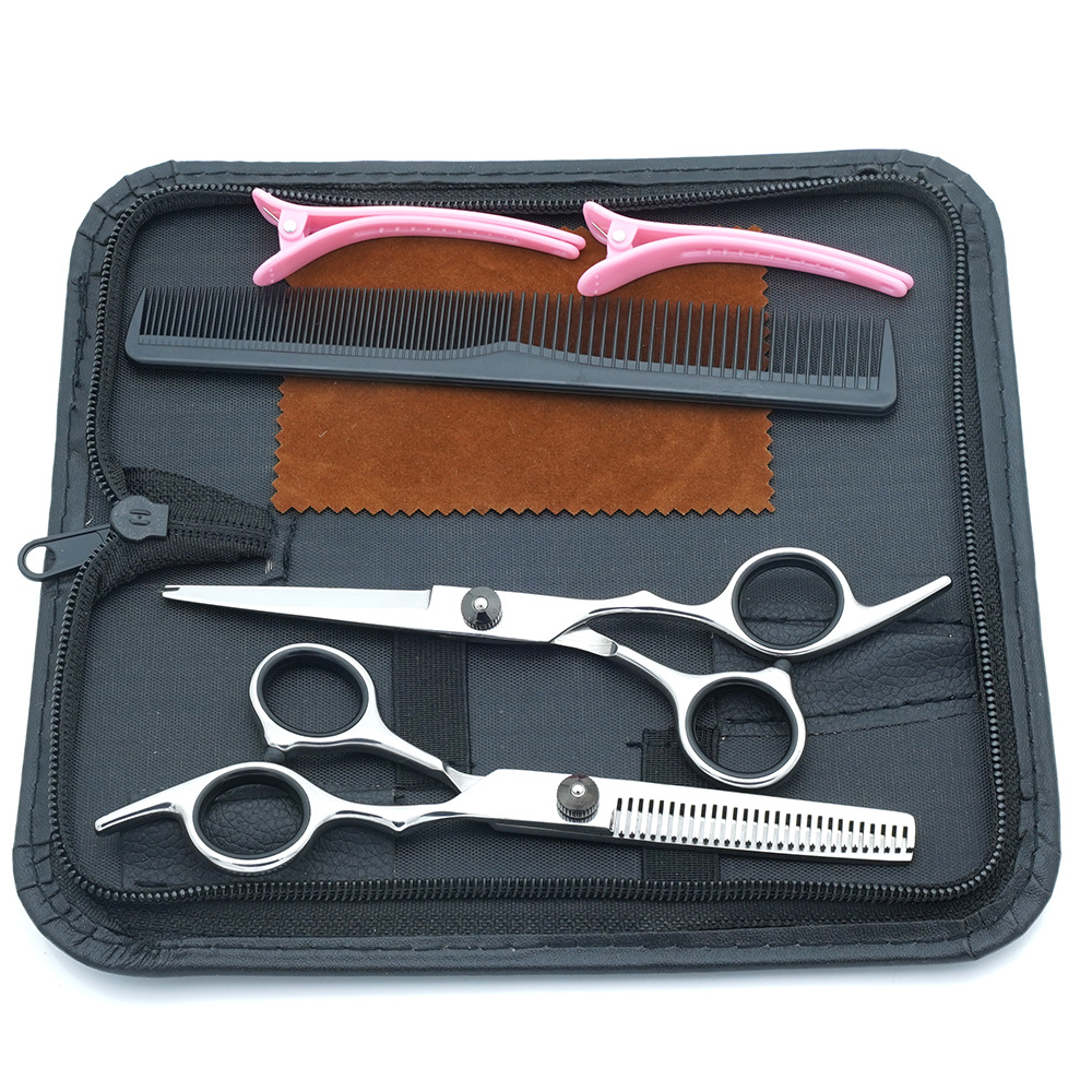 Estilista profesional, tijeras de corte de pelo, corte de pelo, corte de pelo, corte de pelo, corte de dientes fino, juego de corte de belleza con flequillo especial para peluquero