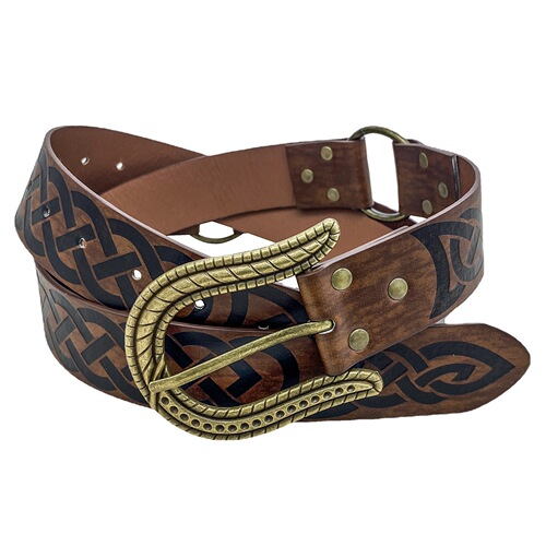 Cross-border hot sale Viking Celtic embossed belt medieval retro knight belt COSPLAY stage props