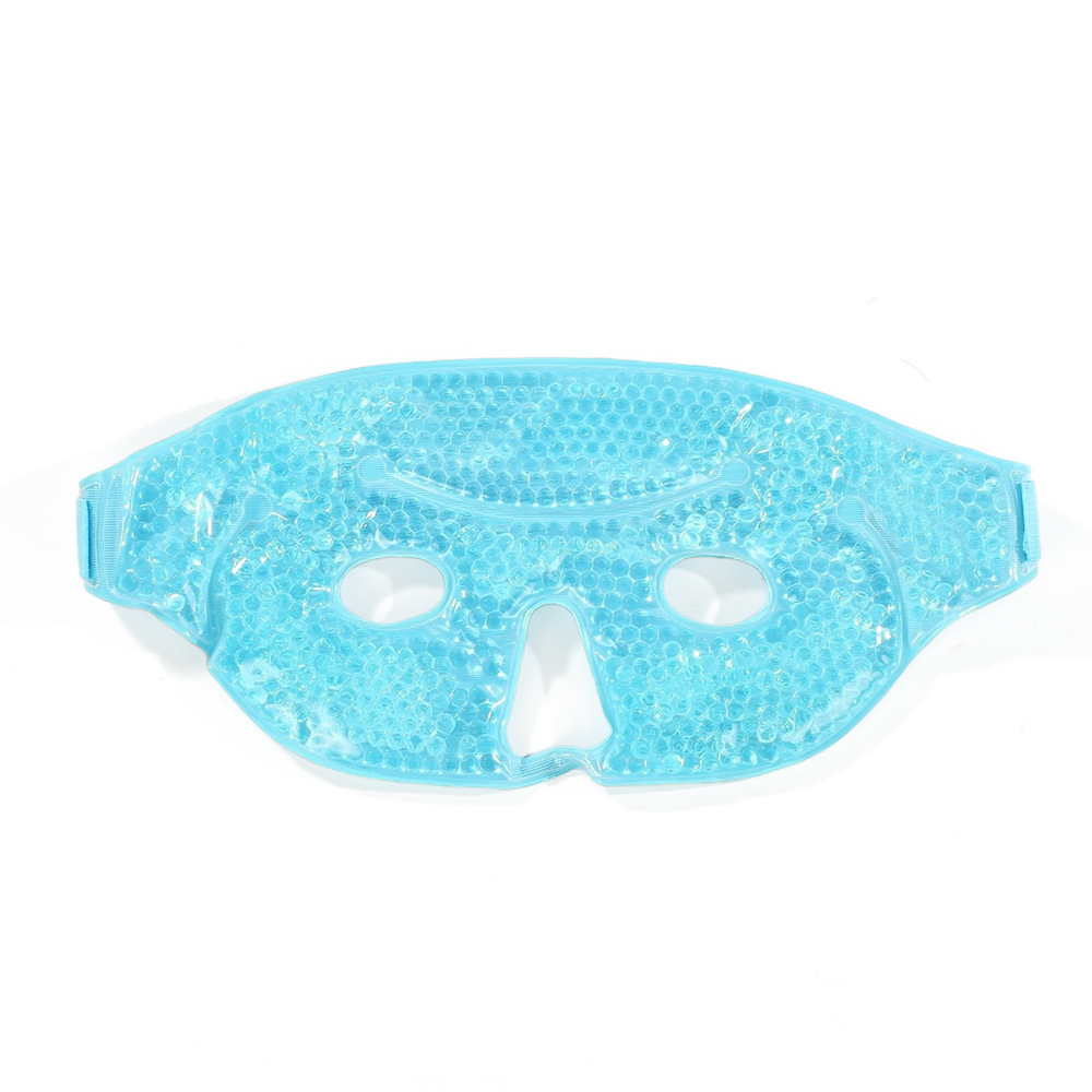 Máscara Facial de Gel para Compresas Frías y Calientes PVC y Terciopelo para aliviar fatiga facial