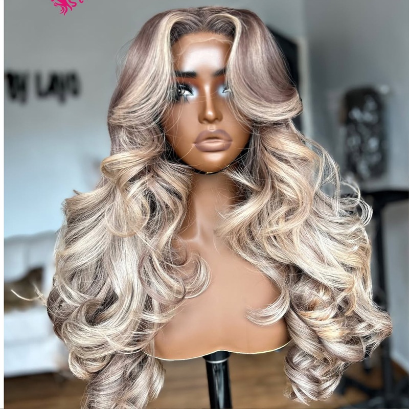 300%DD ベトナムヘアブロンド 613 ウィッグ HD レースフロントウィッグ人毛|undefined