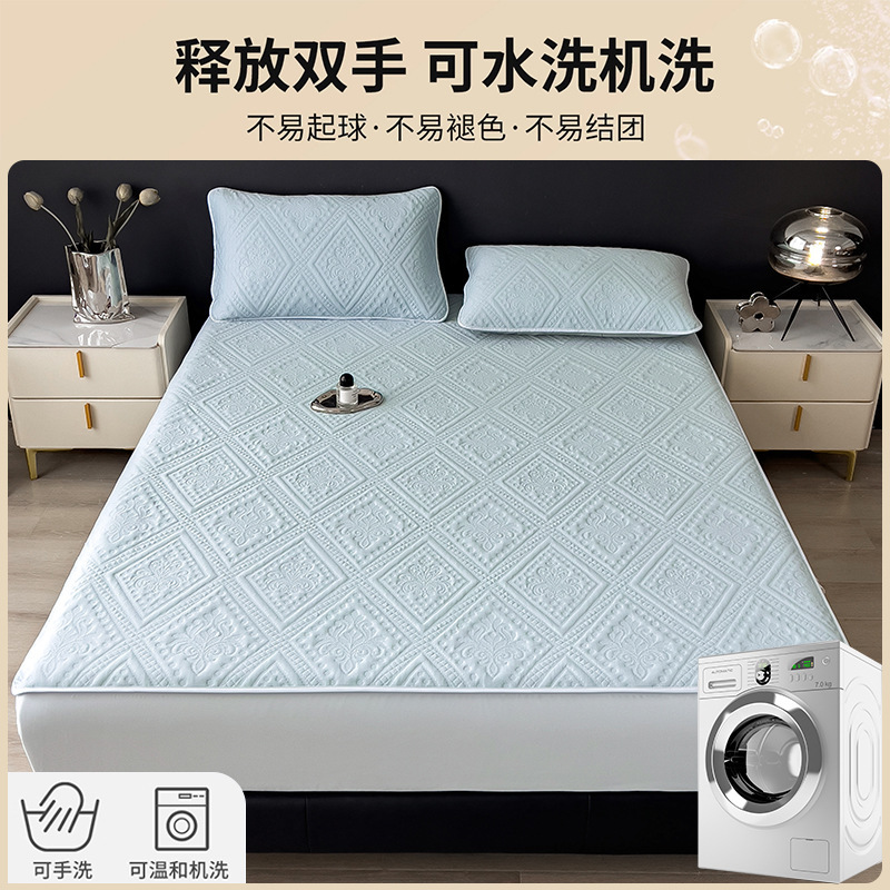 Cama de algodón de clase A 2025 nueva cubierta de cama general de cuatro estaciones todo incluido cubierta protectora de colchón grueso cubierta de sábanas cubierta de cama
