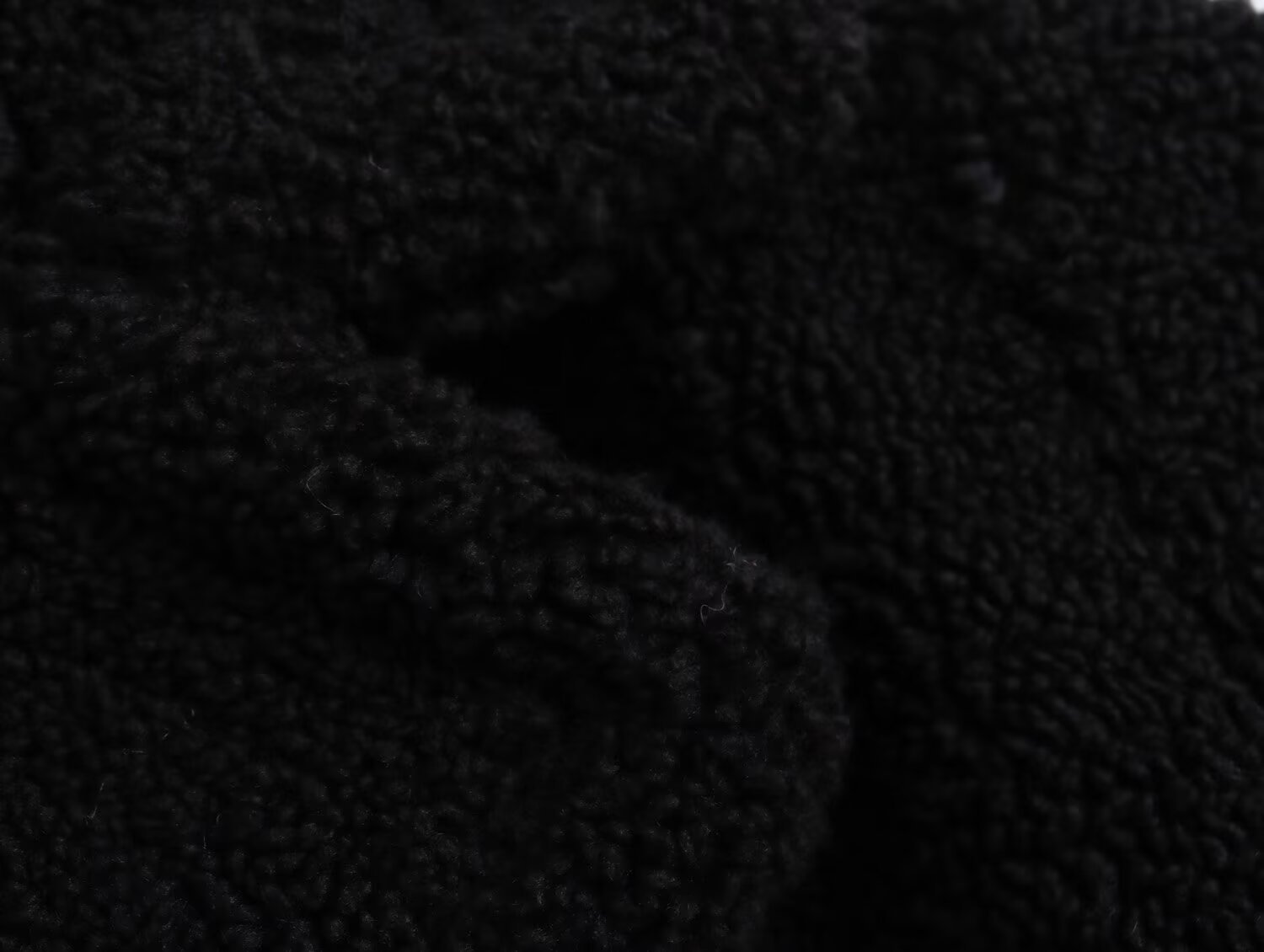 Kadın giyim 2024 sonbahar/kış yeni sokak modası polar uzun ceket ceket_voghion.com