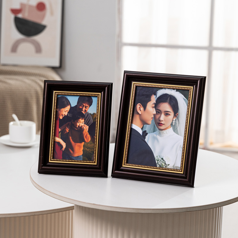 American Antique Photo Frame Table High-End Wedding Photo Commemorative Framed Wall Hanging Creative Picture Frame Puzzle Empty Frame American Antique Photo Frame Table High-End Wedding Photo Commemorative Framed Wall Hanging Creative Picture Frame Puzzle Empty Frame