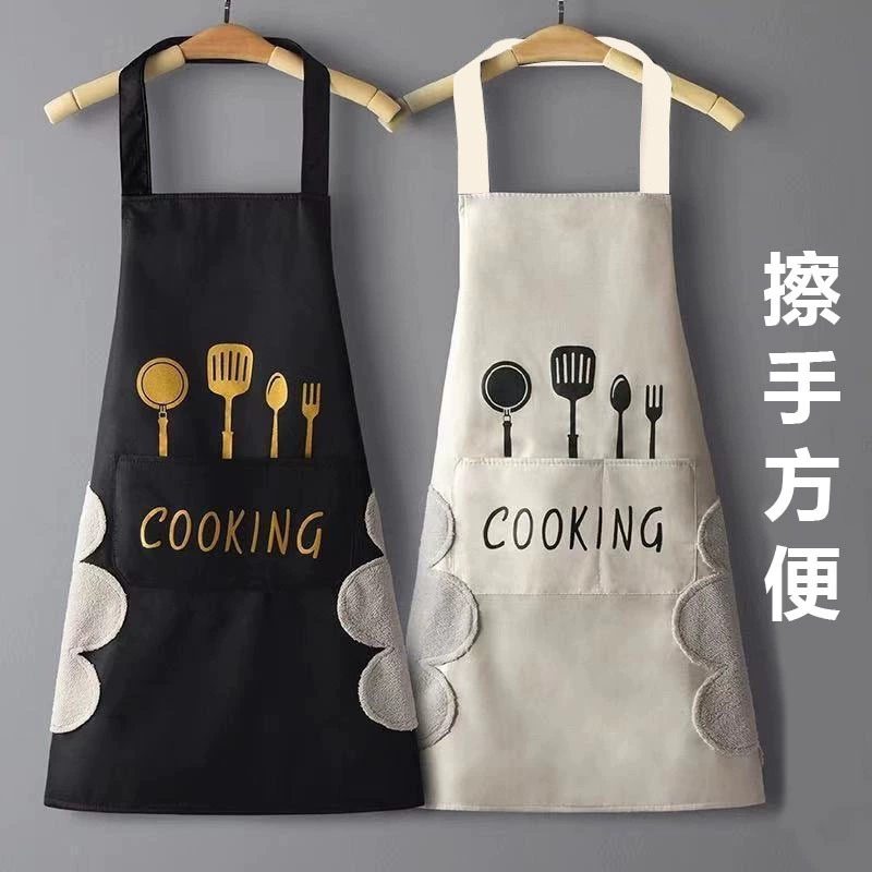 Нож и вилка фартук на заказ логотип для домашней кухни для приготовления пищи высокого цвета водонепроницаемая маслостойкая рабочая одежда