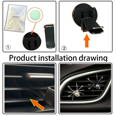 Spider car air outlet: Car Perfume Aromatherapy
