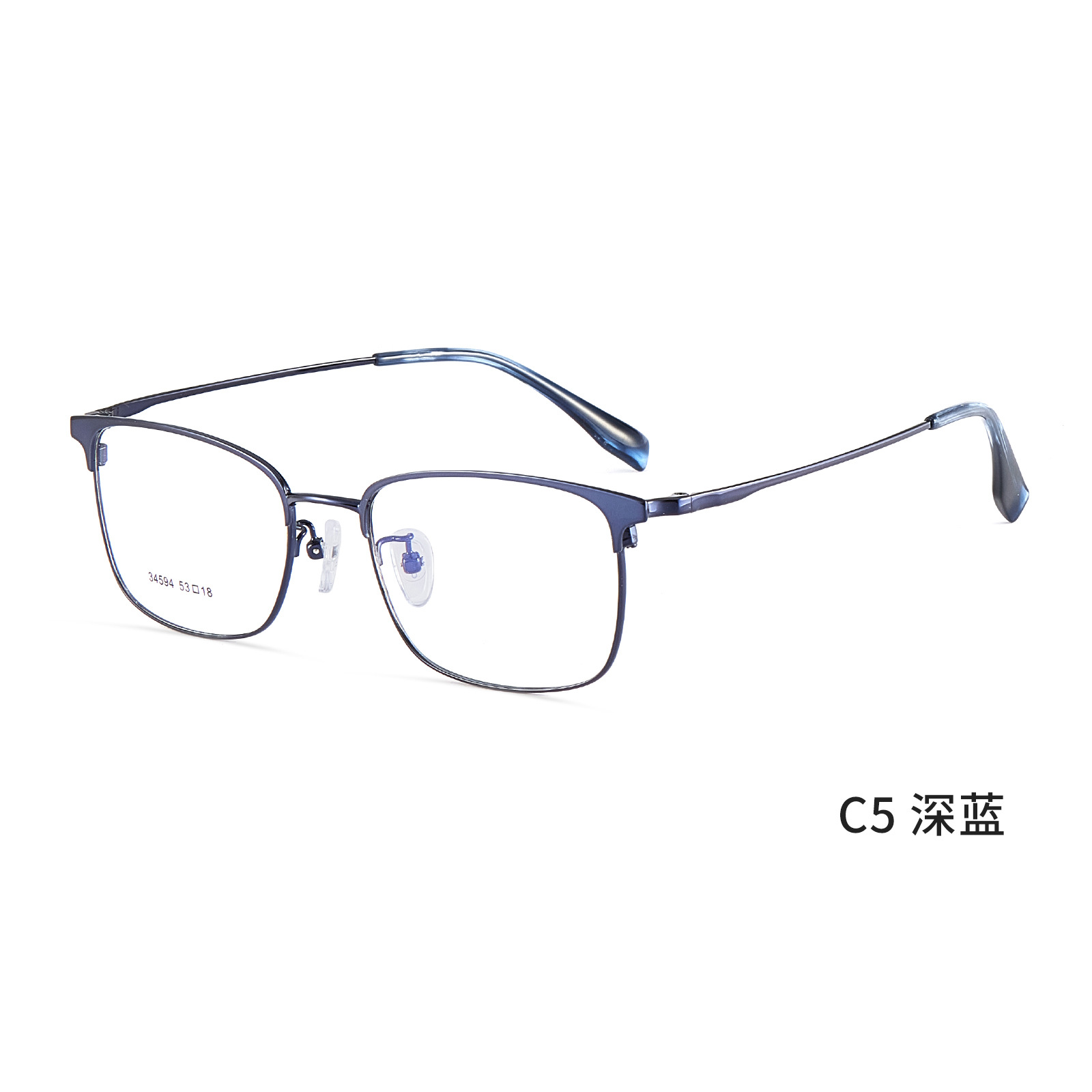 Trabajo especial para hombres clásicos de aleación de ocio marco de gafas elásticas no cara Danyang al por mayor con gafas