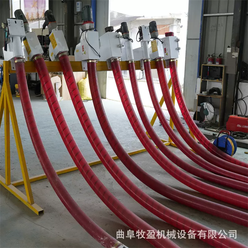 电动软管吸粮机稻谷小麦装仓输送机工地石灰石粉螺旋上料吸沙机