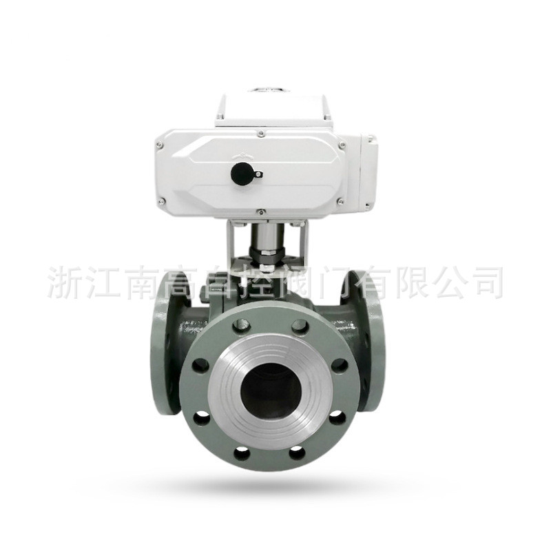 碳钢偏心半球阀 Q944F-16C DN250电动卸灰球阀三通球阀 电动