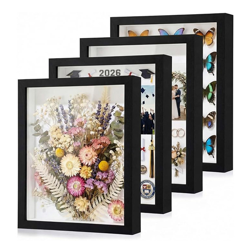 3D Hollow Photo Frame DIY Display Frame for Dried Flowers, Large Size Creative Handmade Rectangular Blank Specimen Picture Frame