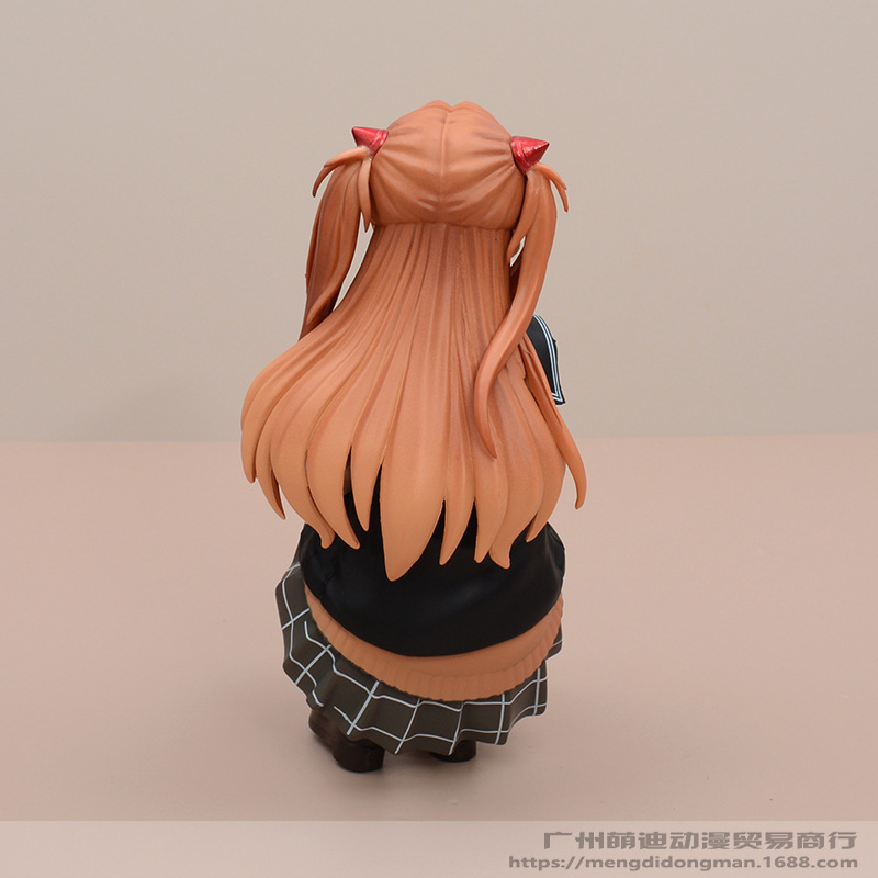学院风蹲姿明日香美少女动漫模型玩偶机箱潮玩摆件手办盒装批发|undefined