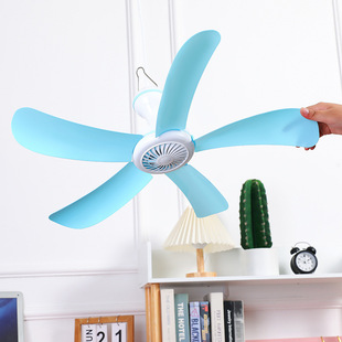 Household Large Ceiling Fan Mosquito Net Silent Electric Fan Dormitory Bedroom Bed Small Mini Breeze Strong Wind