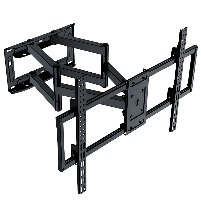 Soporte telescópico universal para TV de 26-120 pulgadas con ángulo de rotación ajustable, soporte para TV de acero laminado en frío reforzado