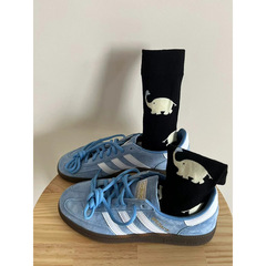 Cute Instagram-style cartoon elephant crew socks for girls, Korean version, Japanese-style simple and cute stacker long socks, college style