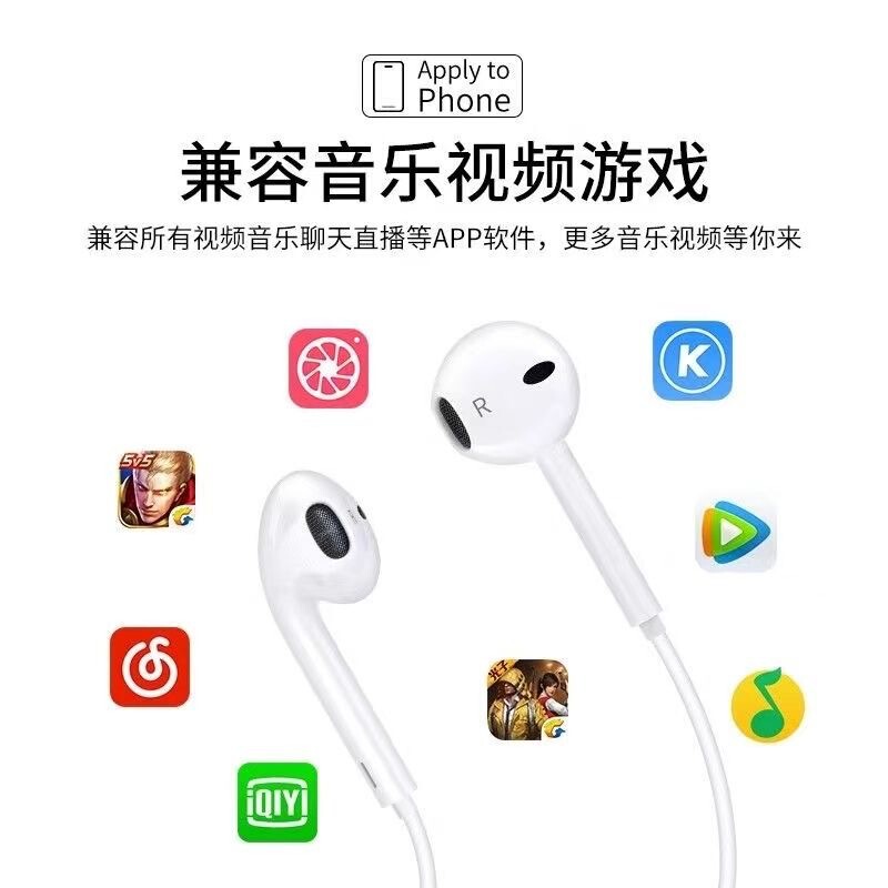 Apple ヘッドフォン有線 iphone16/15/14/13/12promax8 フラットヘッド typec に適した本物のオリジナル|undefined