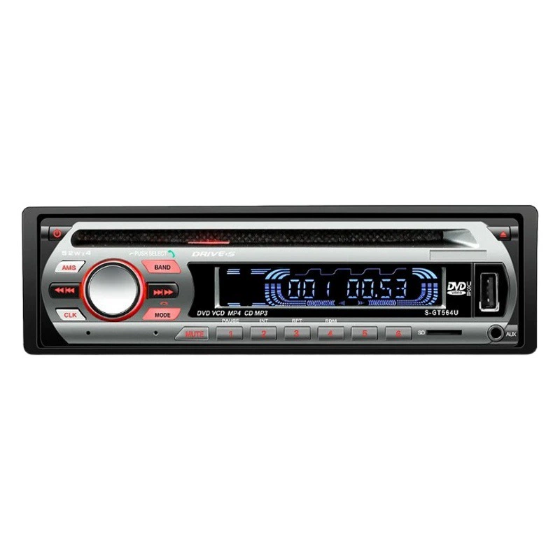 Съемная панель одиночный фиксированный автомобиль Bluetooth DVD Аудио CD-плеер MP3-плеер мобильный телефон Громкая связь USB-накопитель Радио