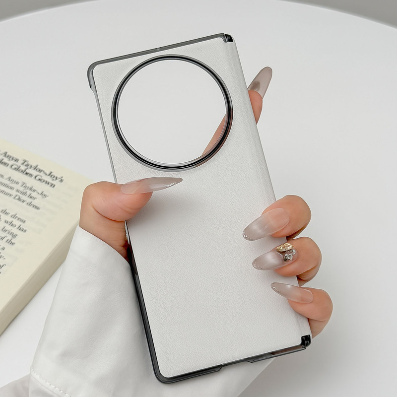 vivoxfold5 中央軸オールインクルーシブ折りたたみ保護携帯電話ケースビジネスプレーンレザーパターン落下防止保護ケース磁気吸引に適しています|undefined