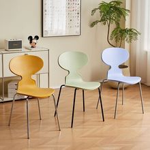 简约轻奢椅复古个性家用休闲款无扶手靠背蚂蚁椅子源外贸工厂批发