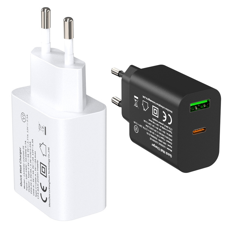ヨーロッパと英国の標準 PD25W 急速充電ヘッド 5V9V12V 充電器 CE/UKCA 認証携帯電話充電器家電電源|undefined