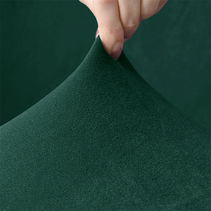 Funda para Silla de Comedor Semicircular de Terciopelo de Zorro Plateado, Transpirable, Antipolvo, para Hogar y Hotel image 5