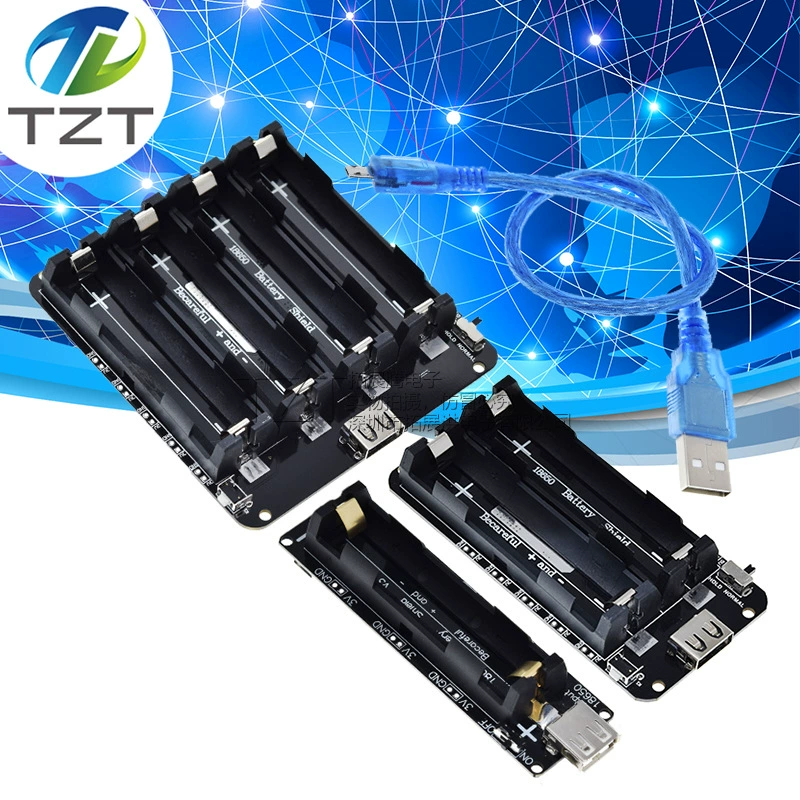 ESP32 1/2/4 канал 18650 литиевая батарея удлинитель V8 мобильный блок питания удлинитель батареи держатель