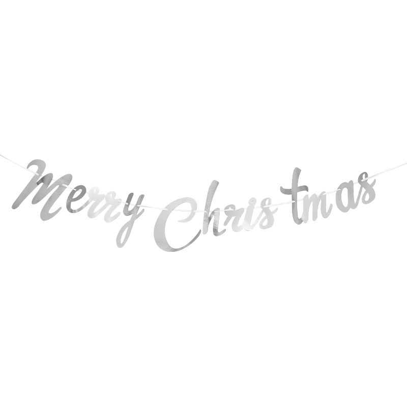 Merry Christmas旗クリスマス連体アルファベット花クリスマスパーティー装飾用品卸売り|undefined