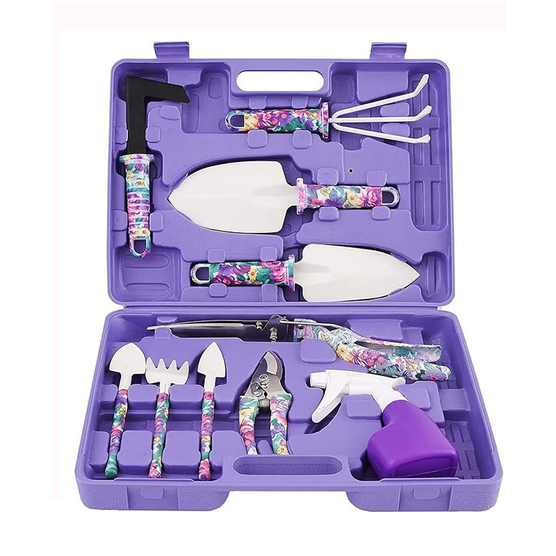 Jardinería púrpura conjunto de 10 piezas