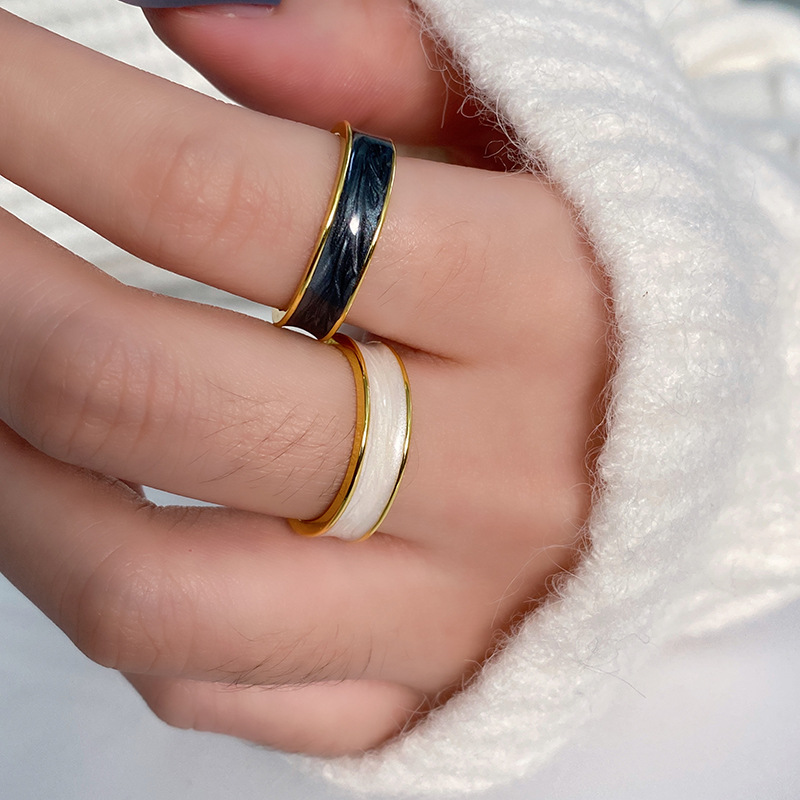 Fashion Enamel Opening Adjustable Index Finger Ring display picture 1