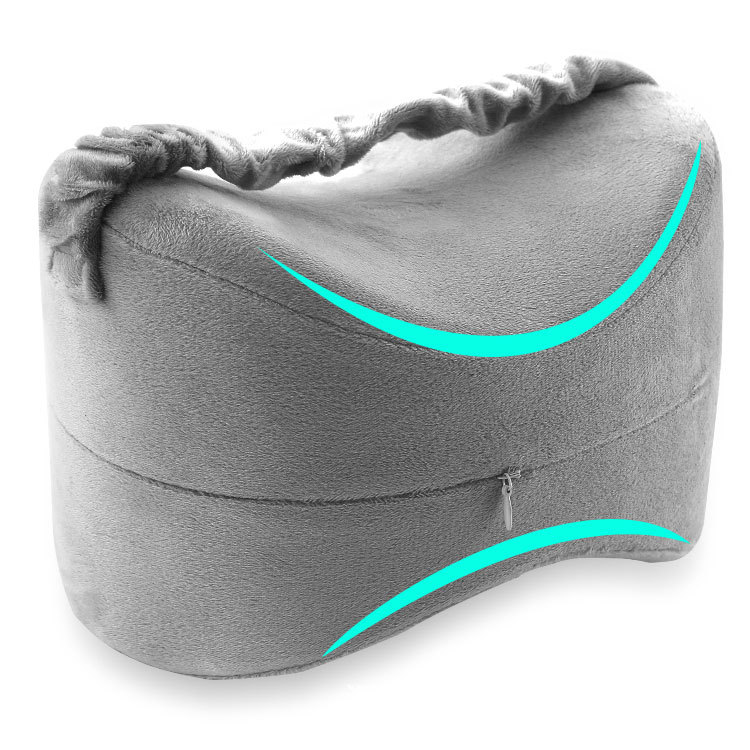 Almohada de espuma viscoelástica para piernas y rodillas