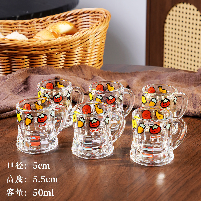 可爱小酒杯高颜值微醺清酒烧酒玻璃杯白酒一两家用套装迷你小杯子|undefined
