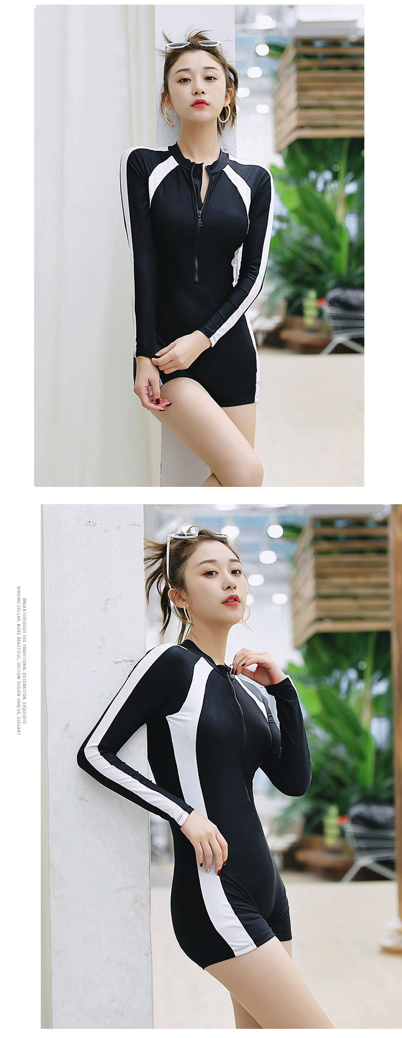 Women's One-piece Swimsuit Slimming Conservative Tummy Control_voghion.com