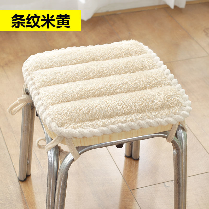 冬季毛绒儿童椅子垫防滑幼儿园学生坐垫正方形凳子套罩加厚厂批发