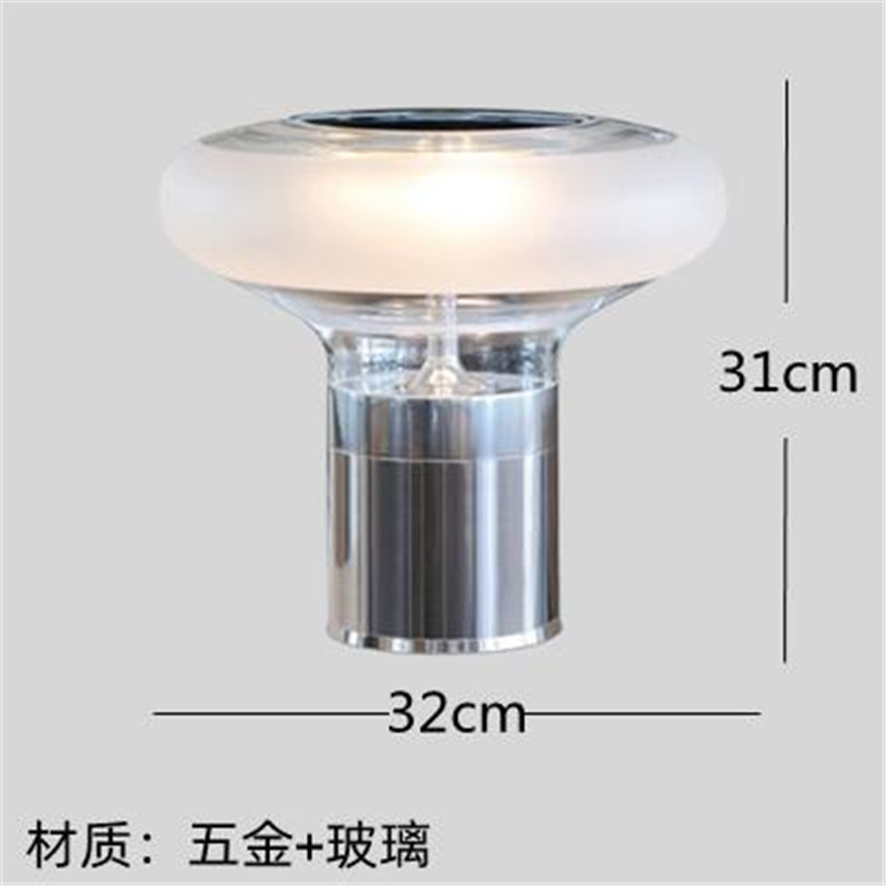 クリエイティブデザイン北欧シンプルで豪華な電気スタンド寝室ベッドヘッドランプ感リビング装飾ガラス|undefined