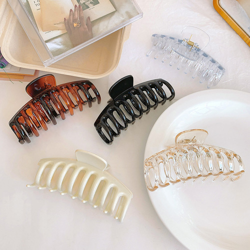 Cross-border hair grab Amazon best-selling 11 cm large grab clip set bath hair accessories hair shark clip vertical clip