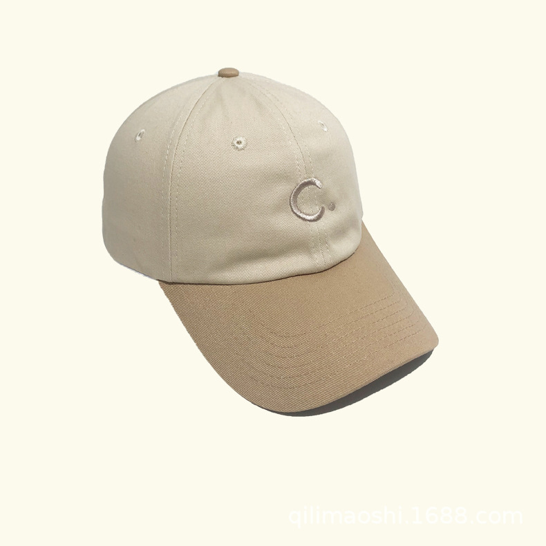 A new Korean InS-style summer baseball cap for both men and women, featuring a C letter headband for sun protection and shade pic 5