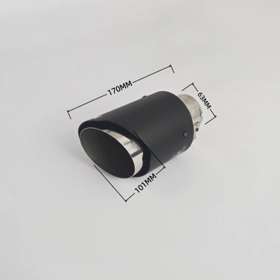 Exhaust pipe tailpipe with satin blue plating - 04-101z10163