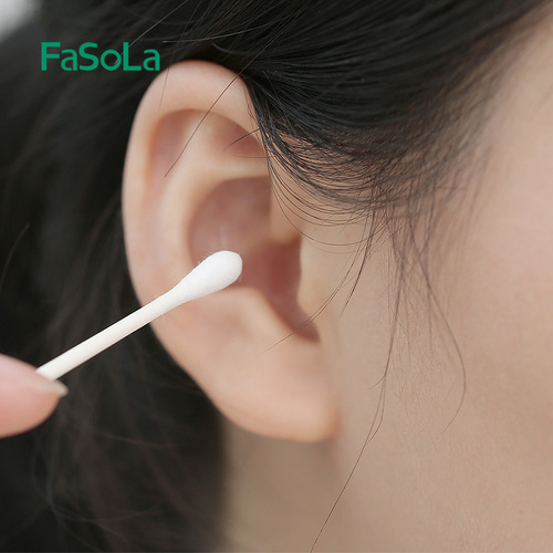 FaSoLa makeup cotton swab disposable double-ended cotton swab cotton swab small pointed ear pick ear scoop cotton swab